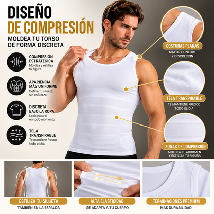 SlimCore™ Pro – Camiseta Moldeadora de Abdomen