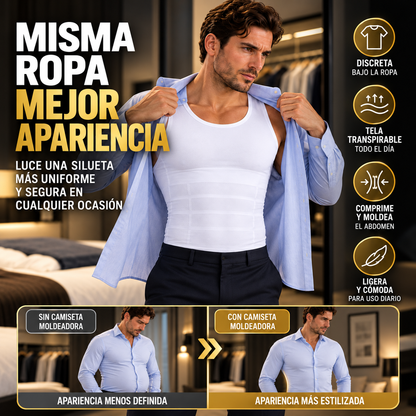 SlimCore™ Pro – Camiseta Moldeadora de Abdomen