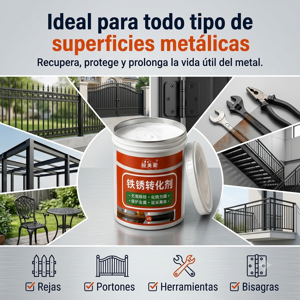 Detén el Óxido Hoy sin Esfuerzo Físico (Envase 1KG)